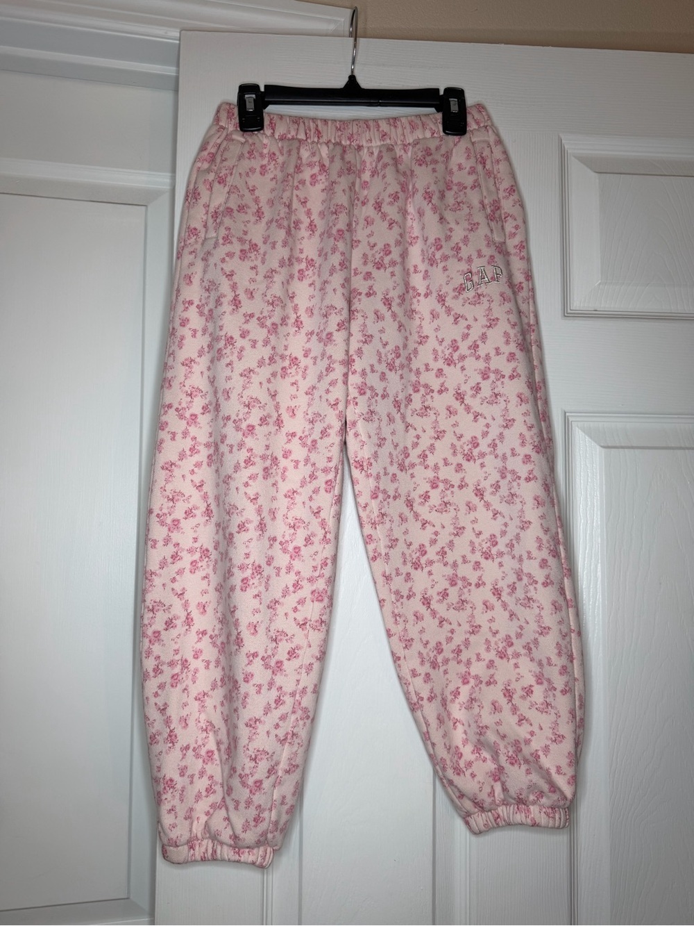 Gap × LoveShackFancy Kids Pink Floral Jogger Sweatpants Girls Sz M